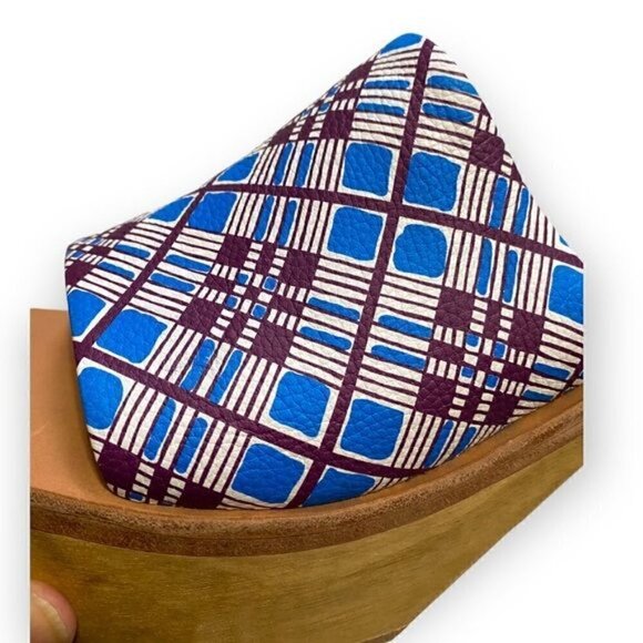 New in Box, Rachel Comey Jibe Clog in Blue multi print leather,  Size 10 - Picture 8 of 14